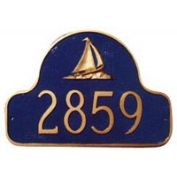 Sailboat Arch Montague Address Plaque