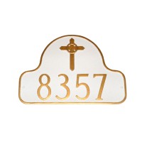 Arch With Celtic Cross Montague Address Plaque