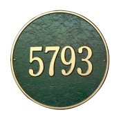 Round Address Plaques Round Address Plaques