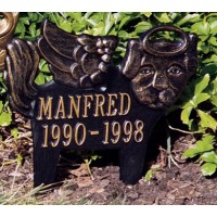 Angel-Dog Pet Memorial Whitehall Address Plaque