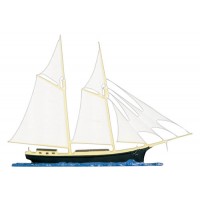Schooner Mailbox Ornament