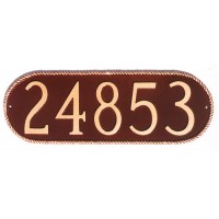 Rope Oblong Montague Address Plaque