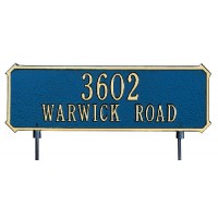 Two-Sided Rectangle Whitehall Address Plaque