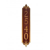 Fleur De Lis Column Montague Address Plaque