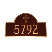 Classic Arch With Cross Montague Address Plaque