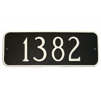 Rectangle Montague Address Plaque