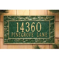 Pinecone Whitehall Address Plaque Pinecone Whitehall Address Plaque
