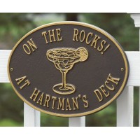 Margarita Hawthorne Specialty Whitehall Address Plaque