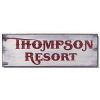 The Stone Mill Vintage Wood Two-Line Sign