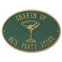 Martini Hawthorne Specialty Whitehall Address Plaque