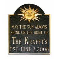 Established Sunshine Montague Address Plaque Established Sunshine Montague Address Plaque