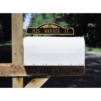 One Line Double Sided Mailbox Address Marker - Scroll