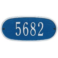 Oval Whitehall Address Plaque