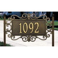 Mears Fretwork Whitehall Address Plaque - Standard