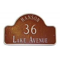 Arch with Name Montague Address Plaque