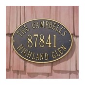 Oval Address Plaques Oval Address Plaques