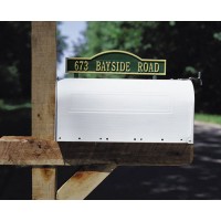 One Line Double Sided Mailbox Address Marker - Arch One Line Double Sided Mailbox Address Marker - Arch