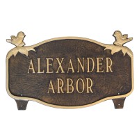 Chickadee Montague Address Plaque
