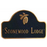 Pinecone Arch Montague Address Plaque