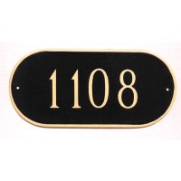 Montague Oblong Address Plaque