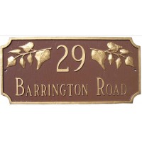 Camden Ivy Montague Address Plaque