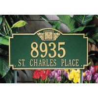 Monogram Whitehall Address Plaque Monogram Whitehall Address Plaque