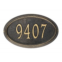 Concord Oval Whitehall Address Plaque