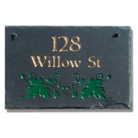 The Stone Mill Personalized Ivy Slate Plaque