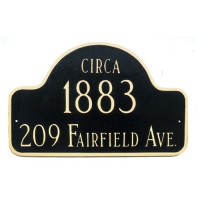 Montague Historical Arch Address Plaque