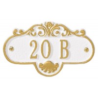 Ultra Petite Rochelle Entryway Whitehall Address Plaque Ultra Petite Rochelle Entryway Whitehall Address Plaque
