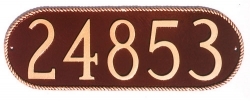 Rope Oblong Montague Address Plaque