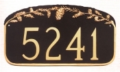 Pinecone Montague Address Plaque