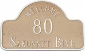 Welcome Arch Montague Address Plaque