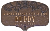 Dogs Memorial Montague Aluminum Plaque