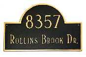 Classic Arch Montague Address Plaque