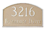 Prestige Arch Montague Address Plaque