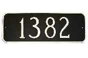 Rectangle Montague Address Plaque