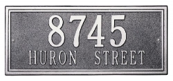 Double Line Whitehall Address Plaque