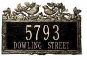 Woodland Wren Decorative Whitehall Address Plaque