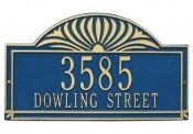 Sunburst Whitehall Address Plaque