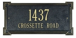 Crossette Whitehall Address Plaque