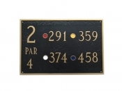 Rectangle Golf Montague Aluminum Plaque