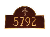 Classic Arch With Cross Montague Address Plaque