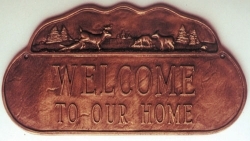 Deer Sign Montague Address Plaque