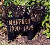 Angel-Dog Pet Memorial Whitehall Address Plaque