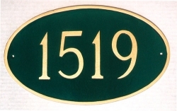 Oval Montague Plaque