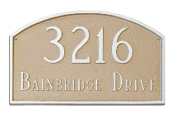 Two Sided Prestige Arch Montague Address Plaque