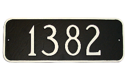 Rectangle Montague Address Plaque