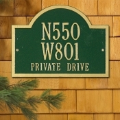 Wisconsin Special Whitehall Address Plaque
