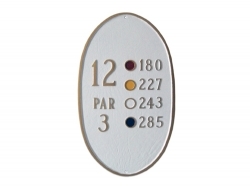 Oval Golf Montague Aluminum Plaque